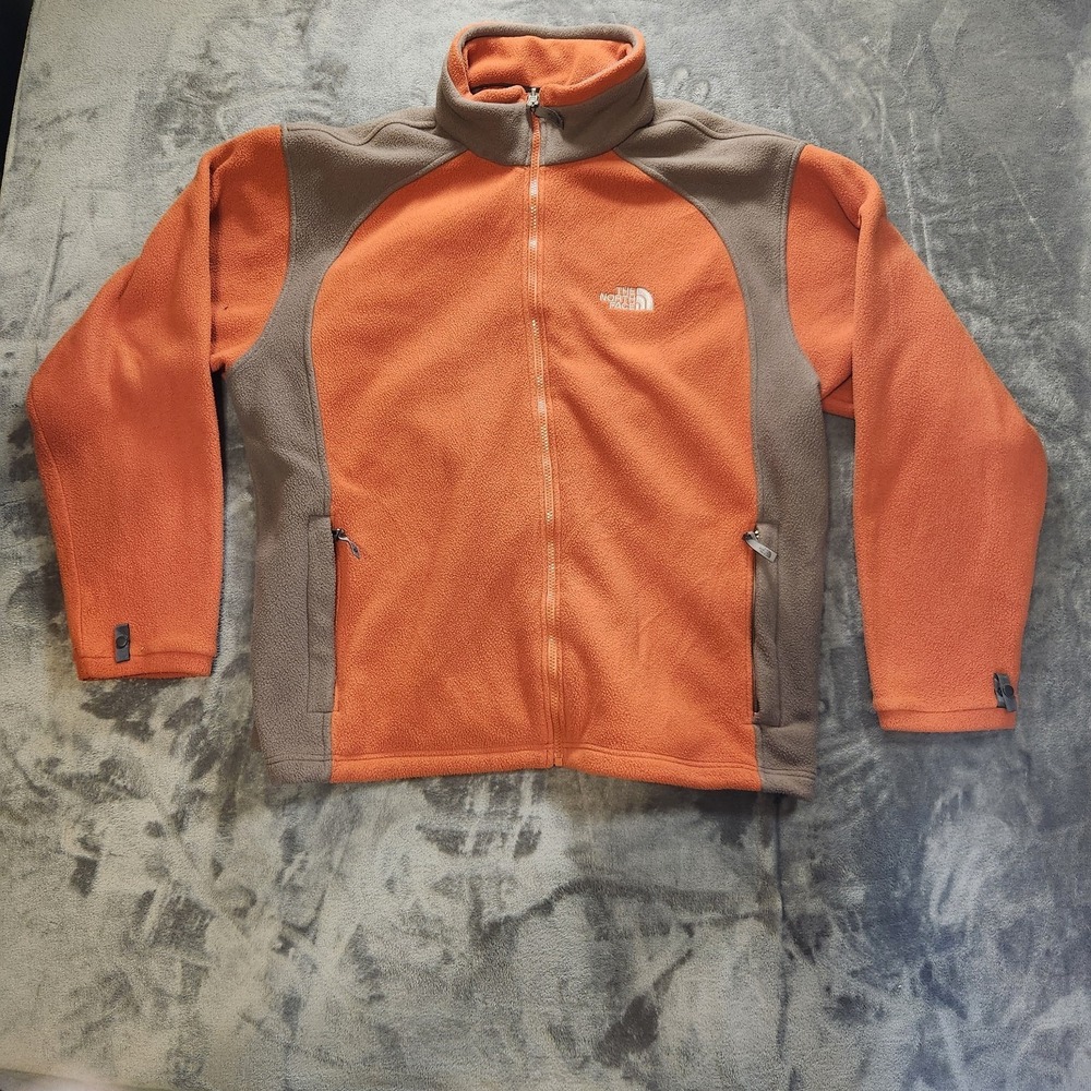 The North Face Jacket Mens XL Orange Brown Khumbu Fleece‎ Gorpcore